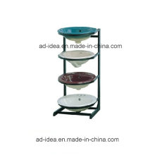Four Layers Metal Display/Display for Wash Basin, Color Painted